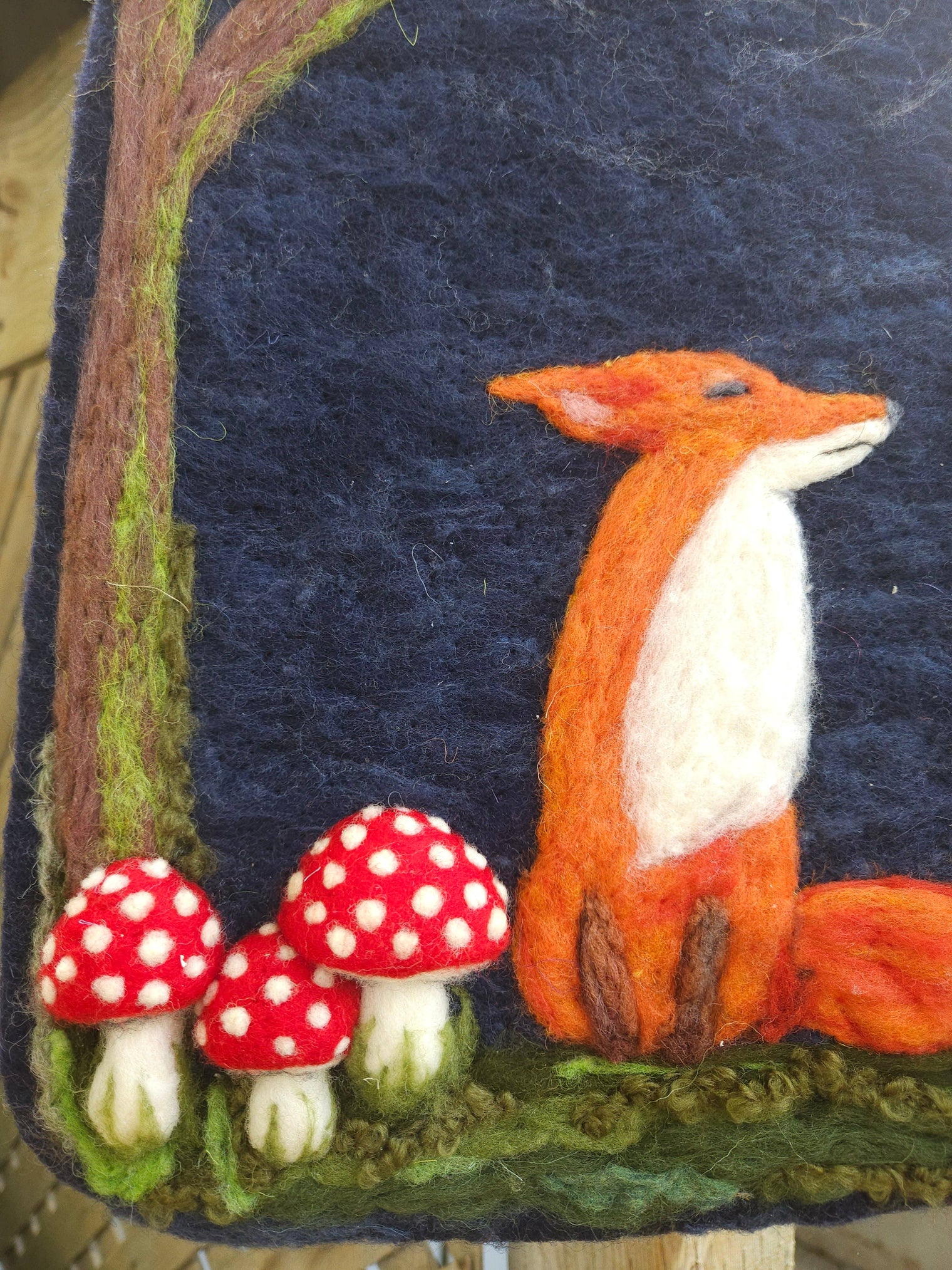Magic of Wool - Felted Wall Art – Fox in Enchanted Forest