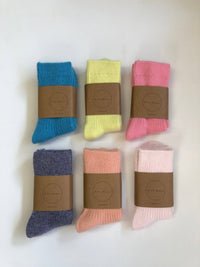 Billy Bamboo - Angora Wool Socks - Pastels