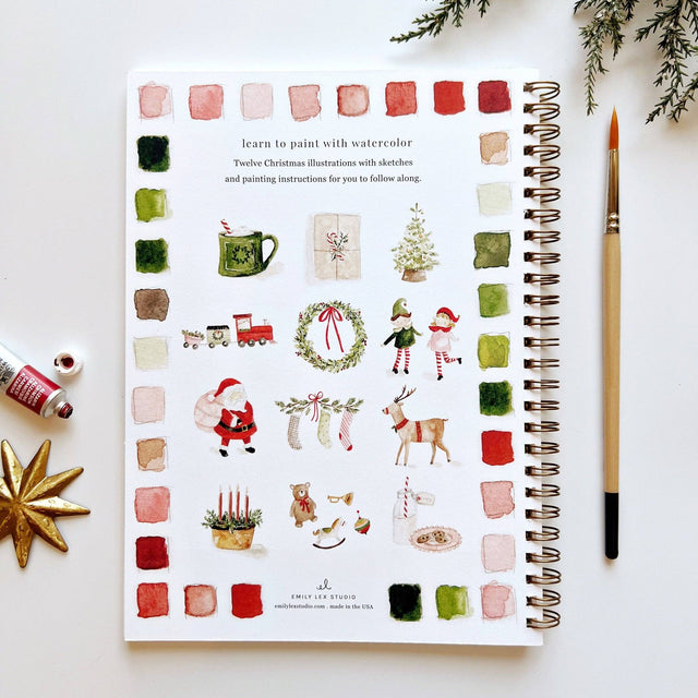 Christmas Watercolour Workbook