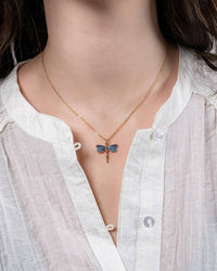 Fable England - FABLE Dragonfly Pendant Necklace