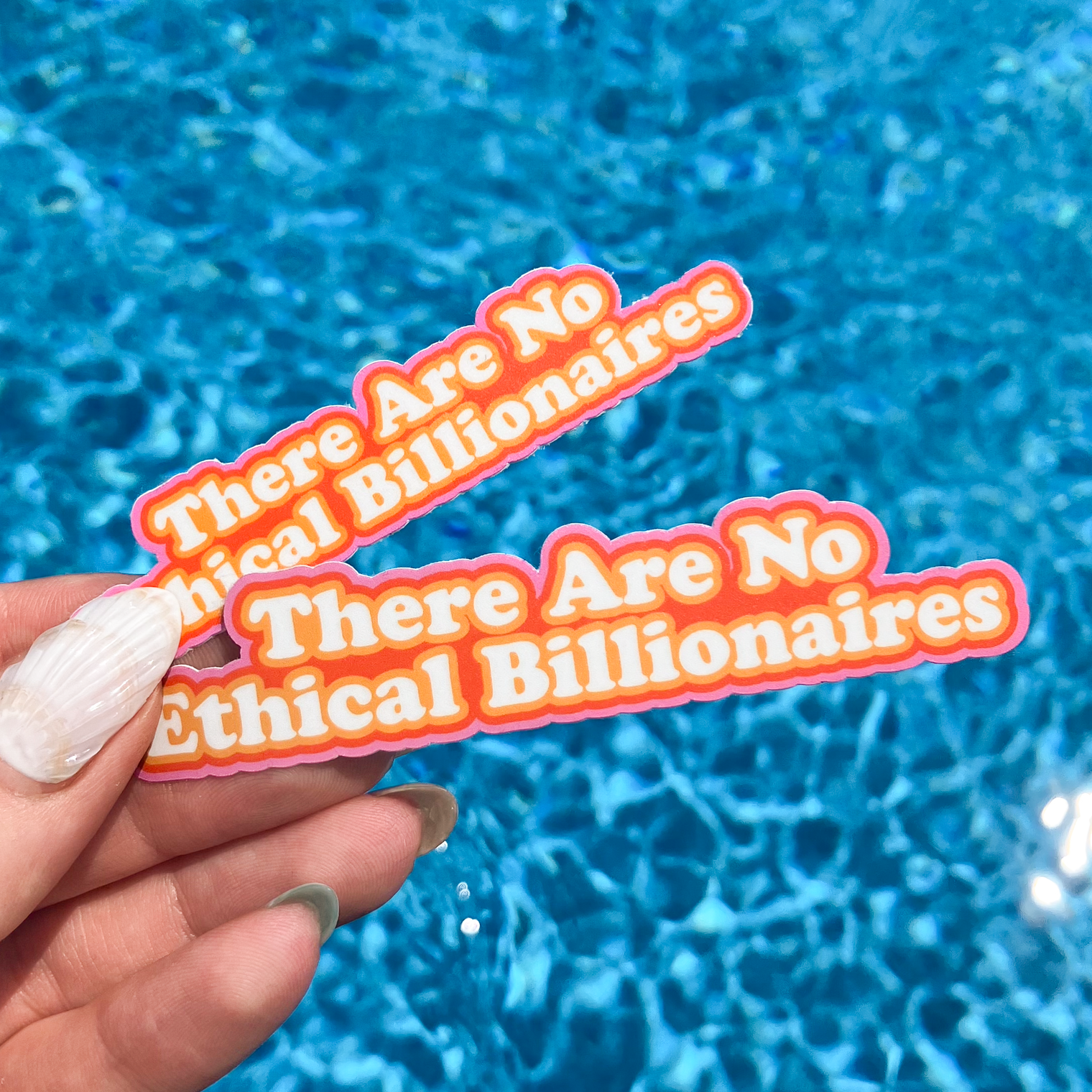 Le Petit Lapin Art Studio - No Ethical Billionaires Sticker