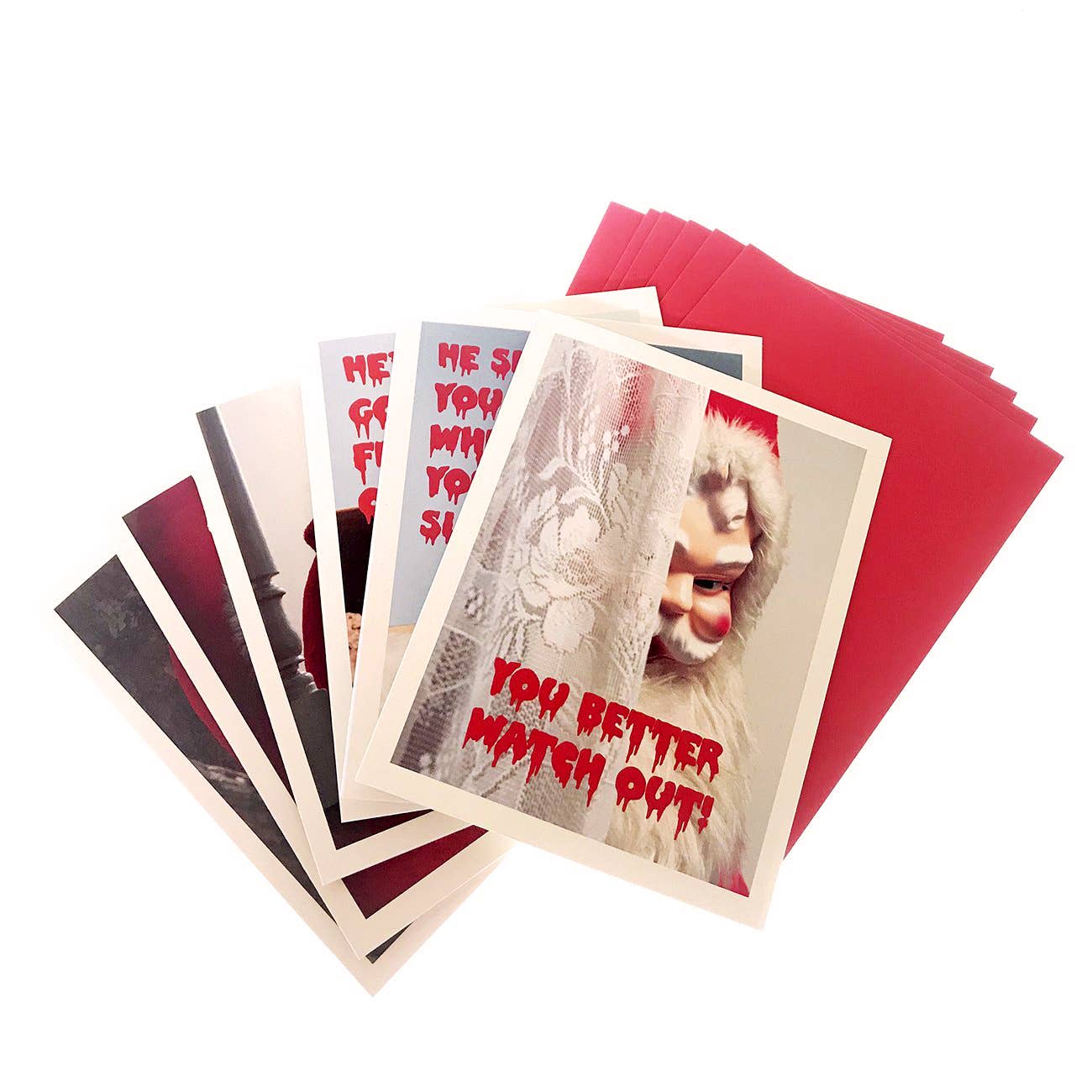Smitten Kitten - Creepy Santa Cards