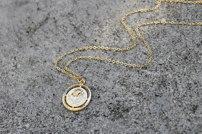 Rose Medallion Necklace