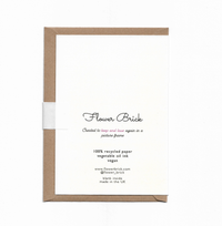 Flower Brick - A6 100% Recycled "Fuchsia" Greeting Card