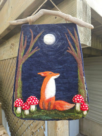 Magic of Wool - Felted Wall Art – Fox in Enchanted Forest