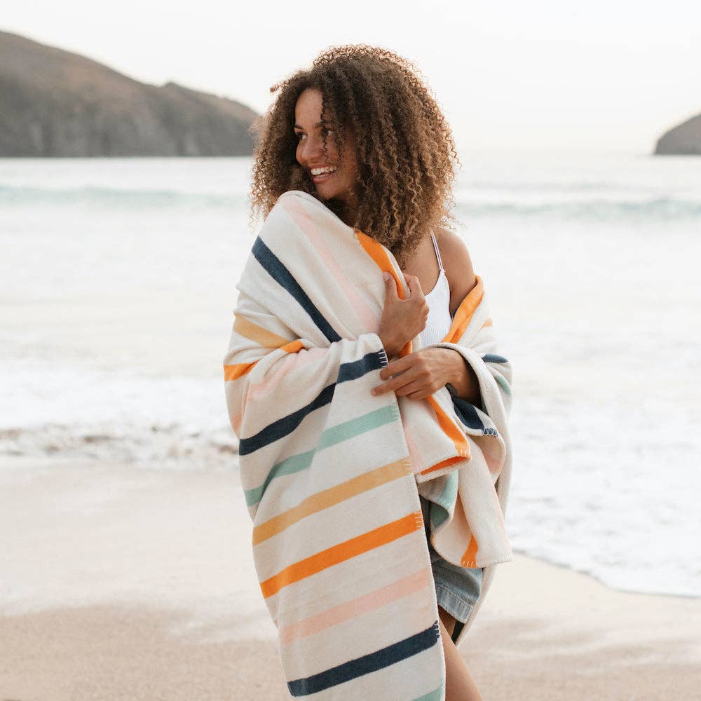 Atlantic Blankets - Seakind Striped Recycled Cotton Blanket