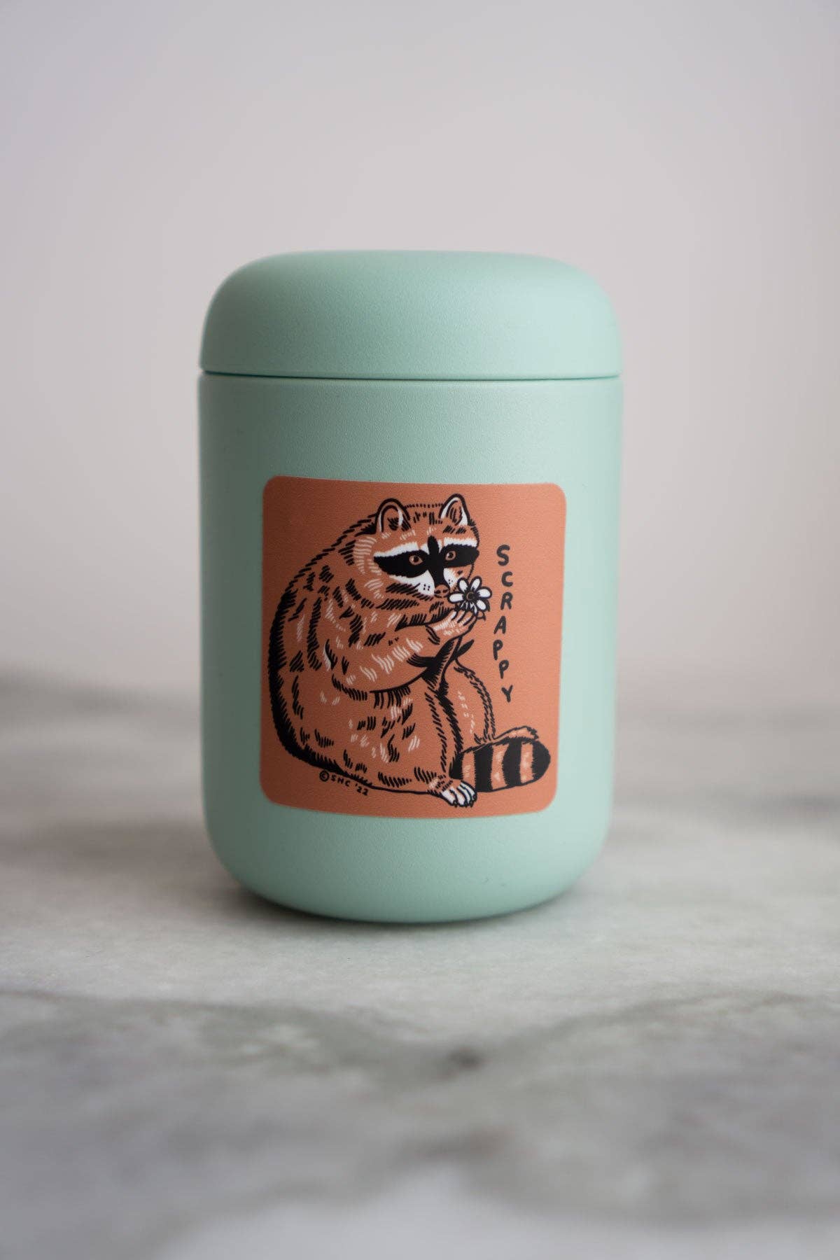 Stay Home Club - Scrappy Raccoon Sticker | Waterproof Vinyl Sticker