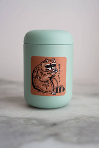 Stay Home Club - Scrappy Raccoon Sticker | Waterproof Vinyl Sticker