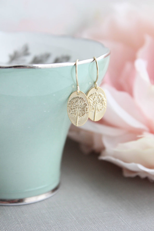 A Pocket of Posies - Small Dandelion Puff Earrings