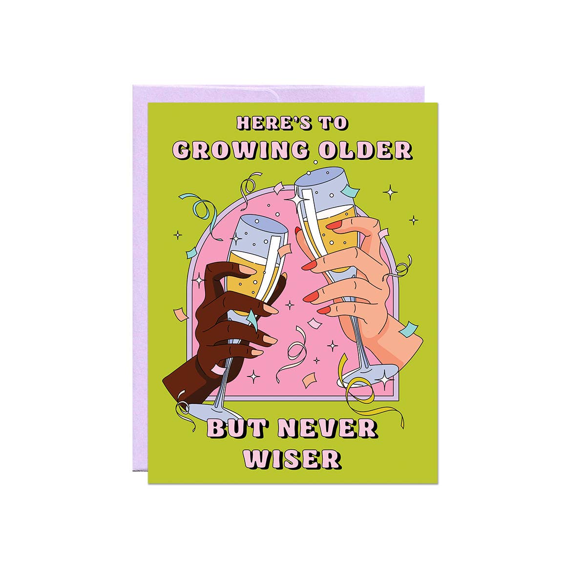 Party Mountain Paper co. - Older Never Wiser | Birthday Card