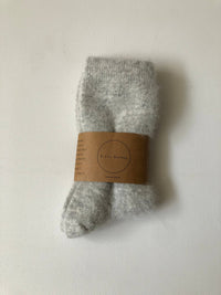 Billy Bamboo - FLUFFY ANGORA SOCKS - NEUTRAL