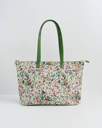 Fable England - Garden Floral Cream Grab Tote