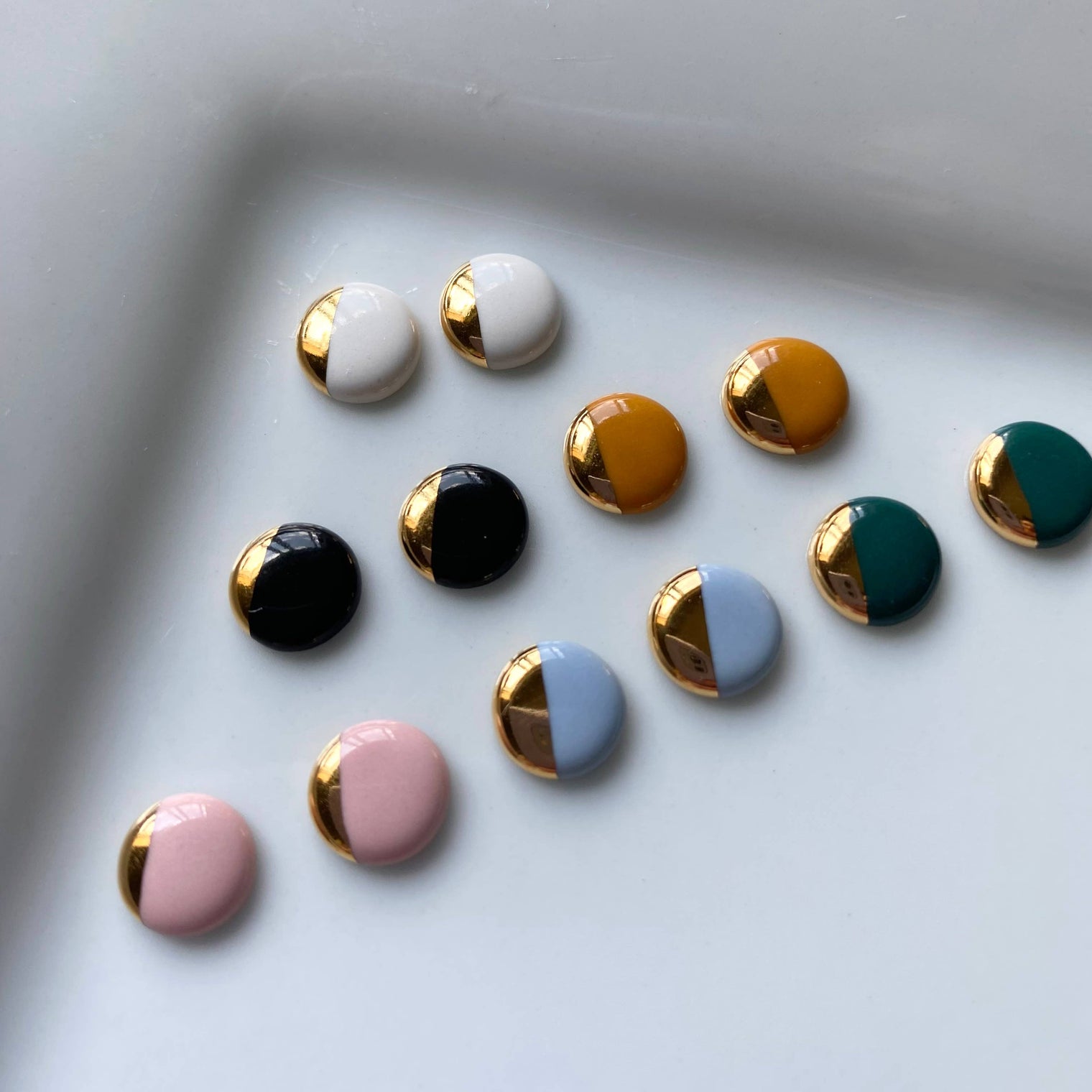 Ellie Parker Ceramics - Classic Circle Ceramic Studs | Pottery