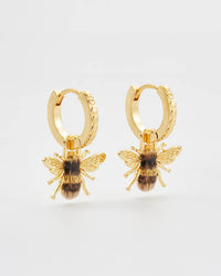 Fable England UK - Bee Huggie Earrings