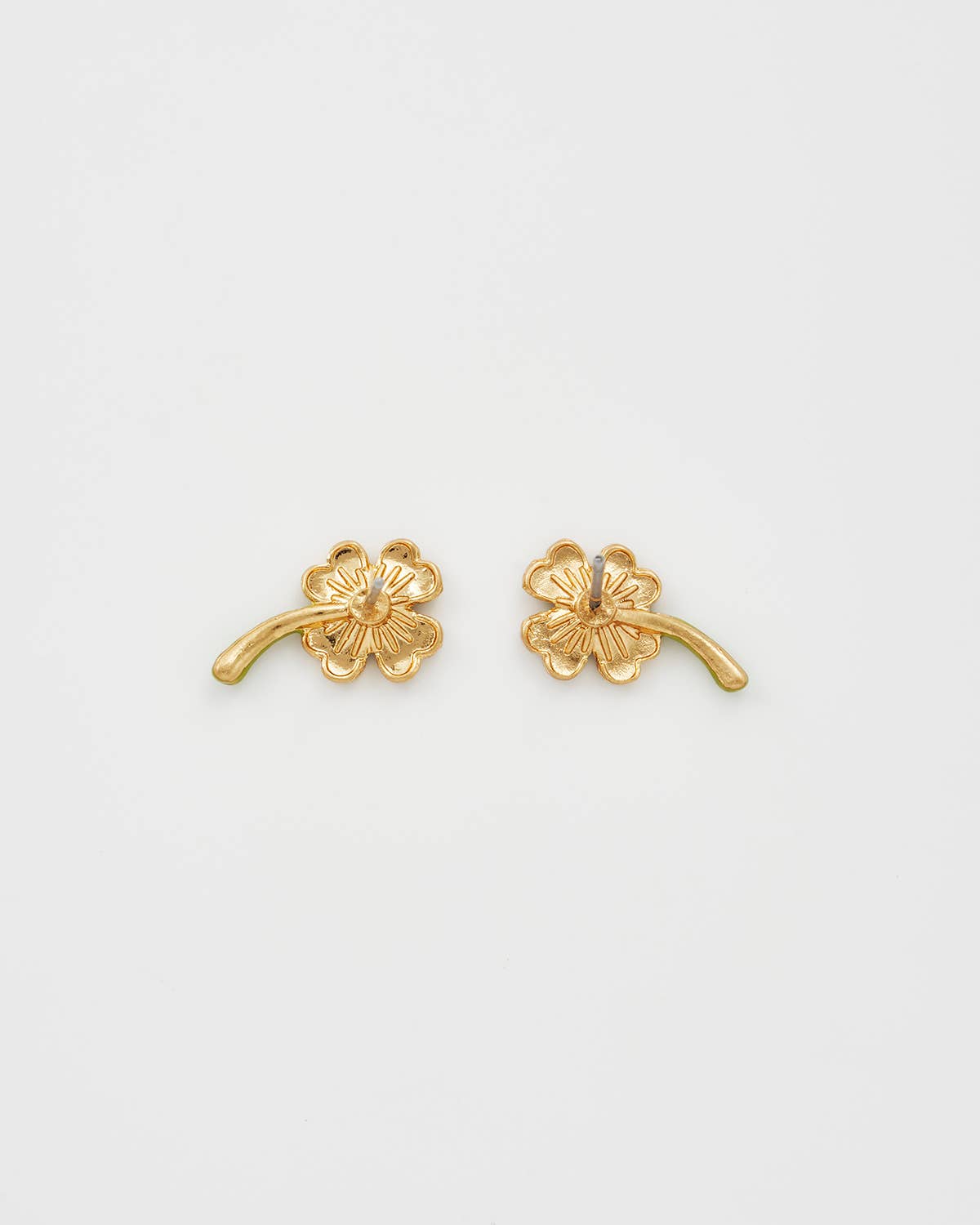Fable England - Lucky Clover Pearl Stud Earrings