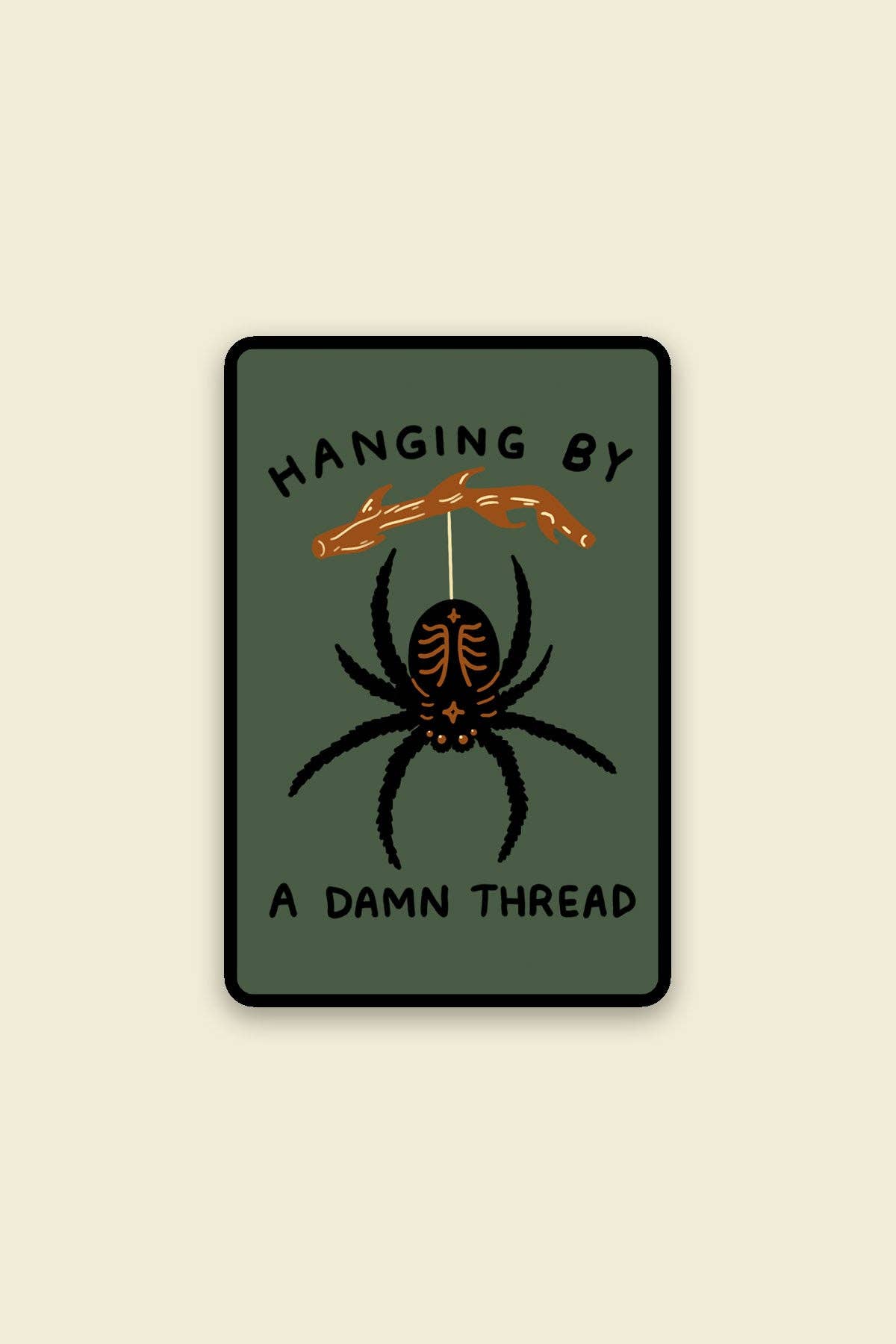 Stay Home Club - Hanging by a Thread Vinyl Sticker