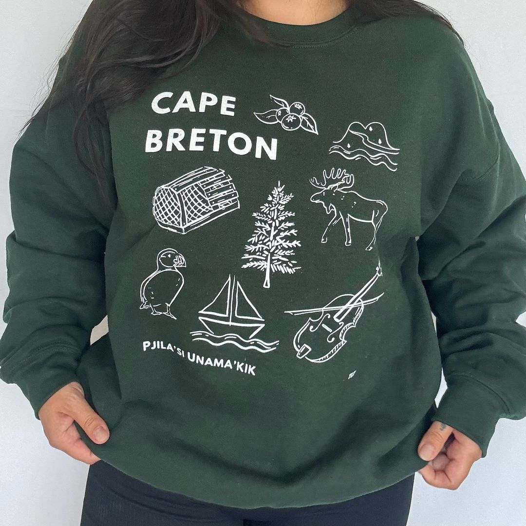 Cape Breton Island Graphic Crewneck Sweater - 717