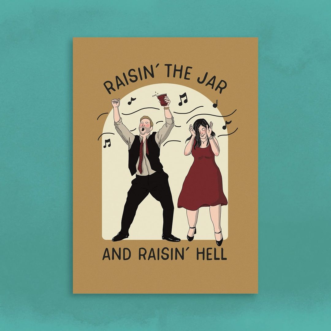 Raisin' The Jar Card