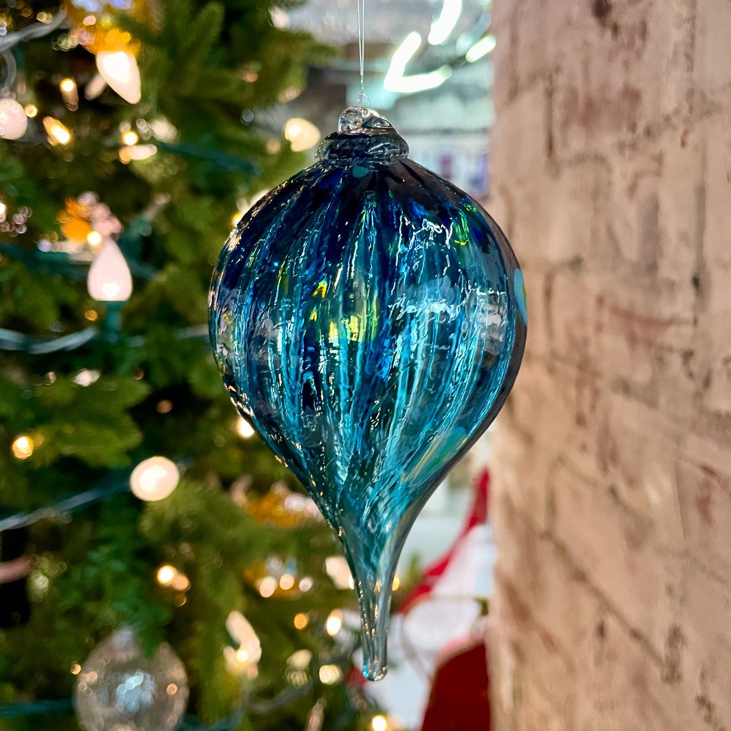 Blown Glass Pointed Ornaments