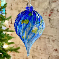 Blown Glass Pointed Ornaments