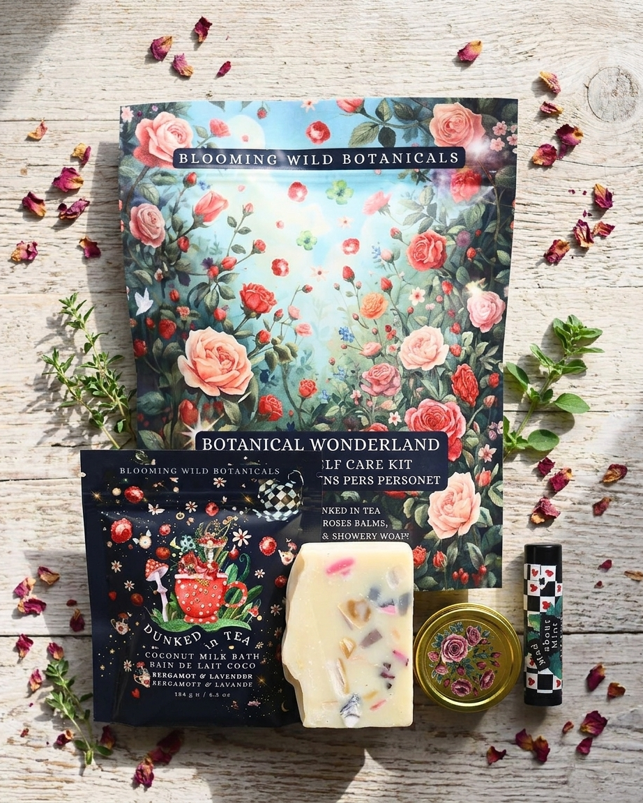 Blooming Wild Botanicals - Botanical Wonderland Self Care Kit | 4 Piece Gift Pack