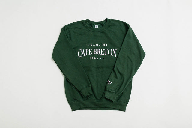 Green Cape Breton Island/ Unama'ki Sweatshirt - 717 the Label