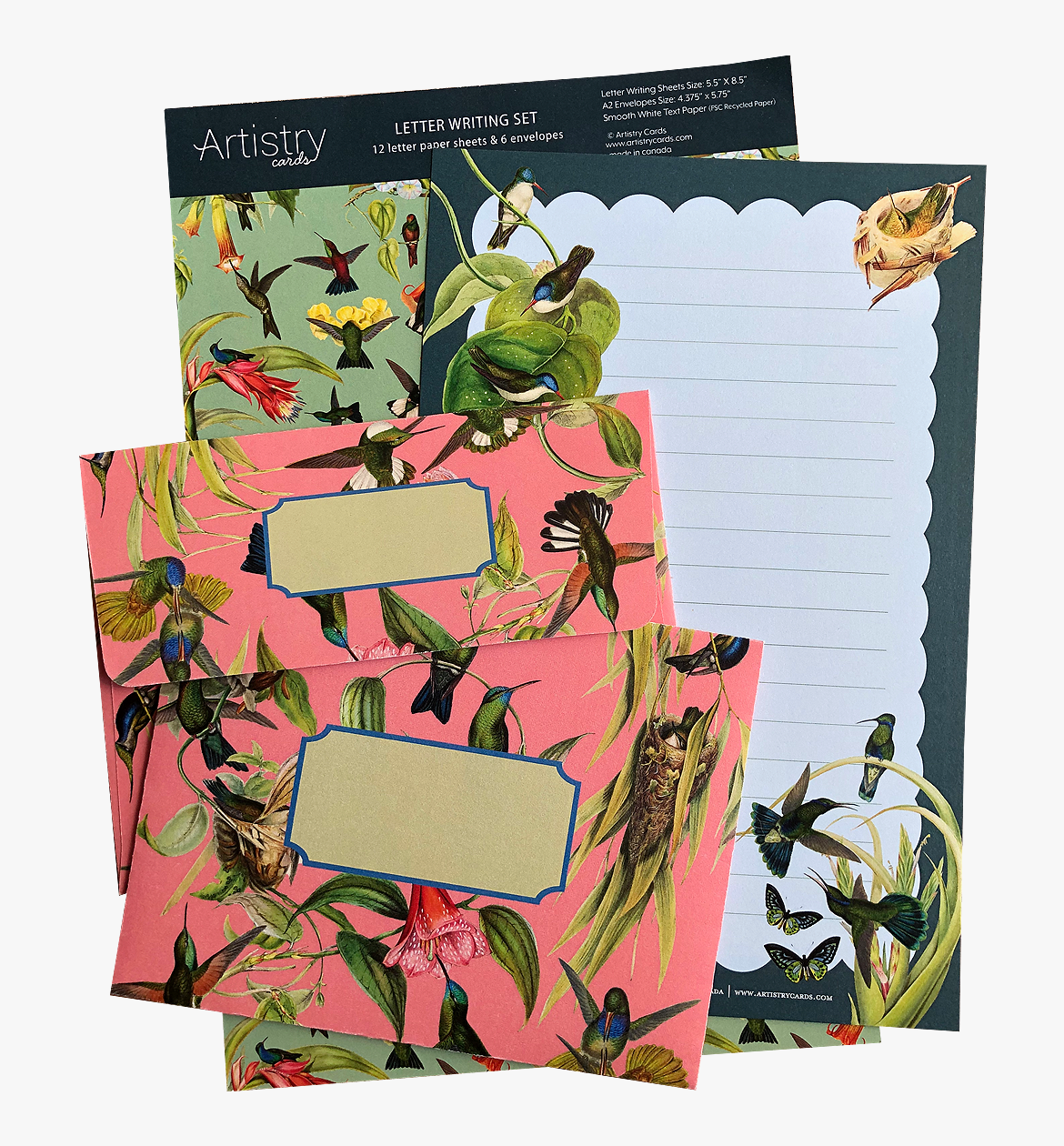 Artistry Cards - Vintage Hummingbird Letter Writing Set