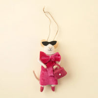 Holiday Felted Mouse Ornaments