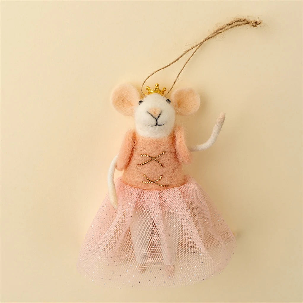 Holiday Felted Mouse Ornaments