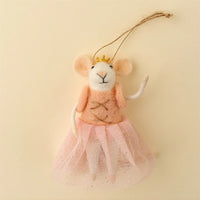 Holiday Felted Mouse Ornaments