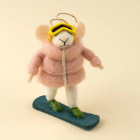 Holiday Felted Mouse Ornaments