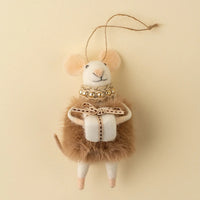 Holiday Felted Mouse Ornaments