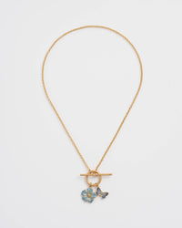 Fable England - Forget Me Not Charm Toggle Necklace