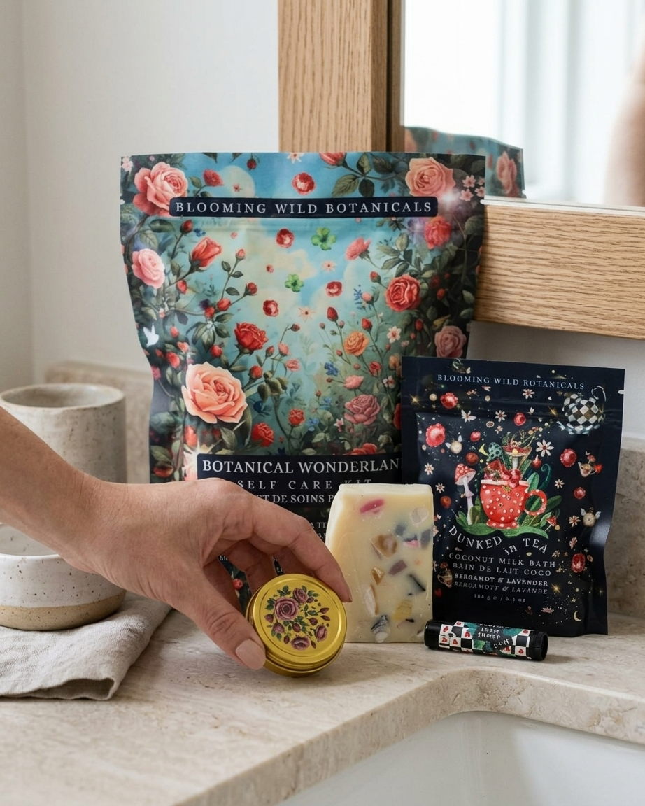 Blooming Wild Botanicals - Botanical Wonderland Self Care Kit | 4 Piece Gift Pack