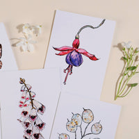 Flower Brick - A6 100% Recycled "Fuchsia" Greeting Card
