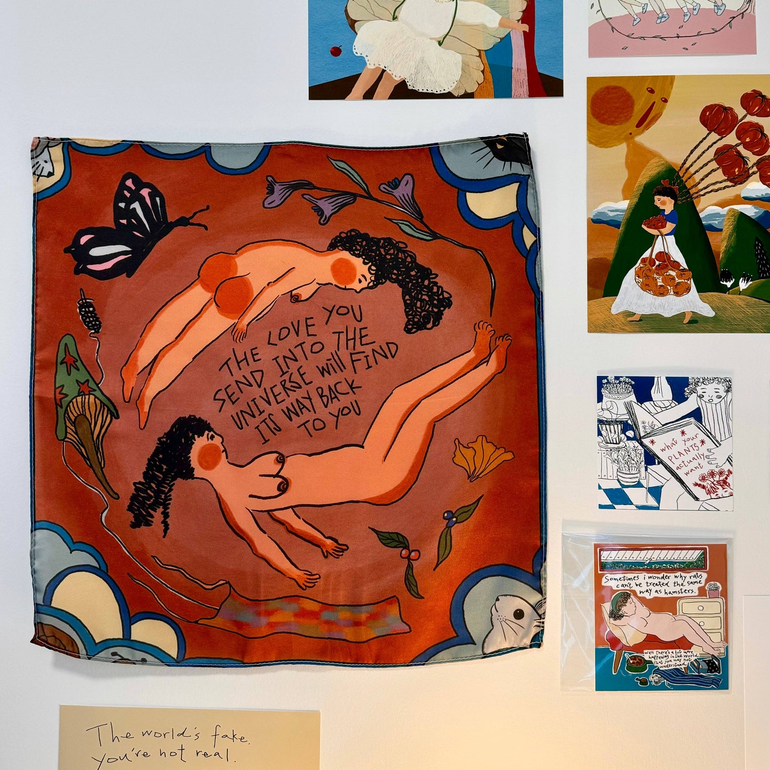 ohimgood - Scarf - The love you send into the universe will find its way back you.