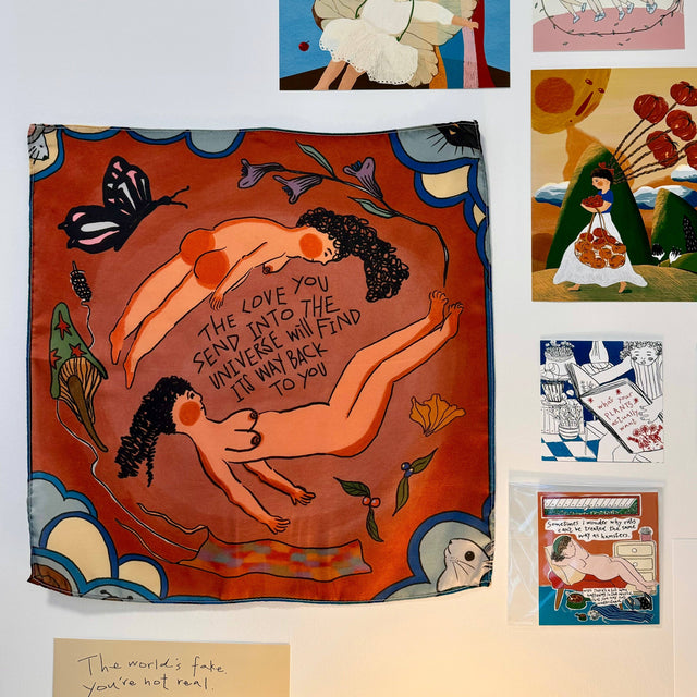 ohimgood - Scarf - The love you send into the universe will find its way back you.