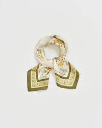 Fable England - Nouveau Floral Yellow Square Scarf