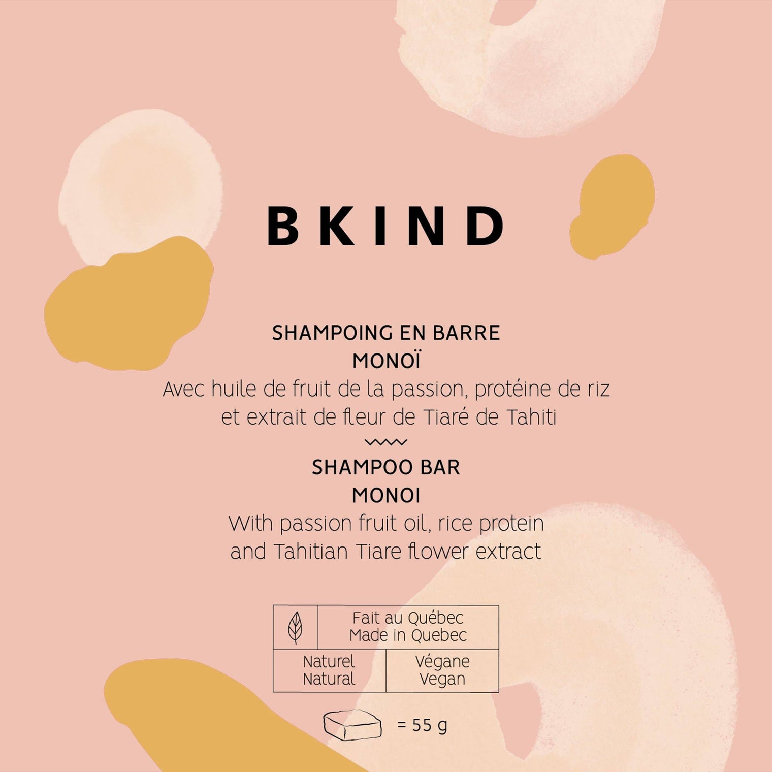 BKIND - Label for bulk products: Label Konjac - Lavender