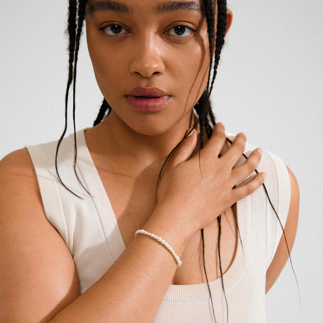 Elliana Freshwater Pearls & Glass Beads Bracelet