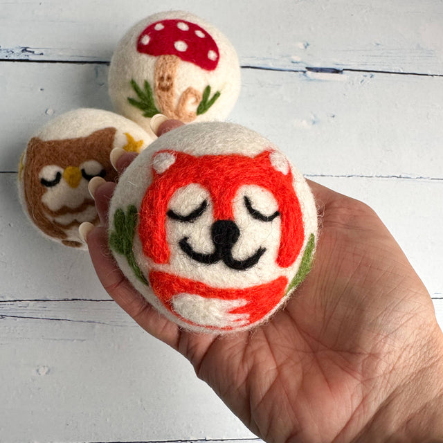 Woodland Creatures Felt Dryer Balls
