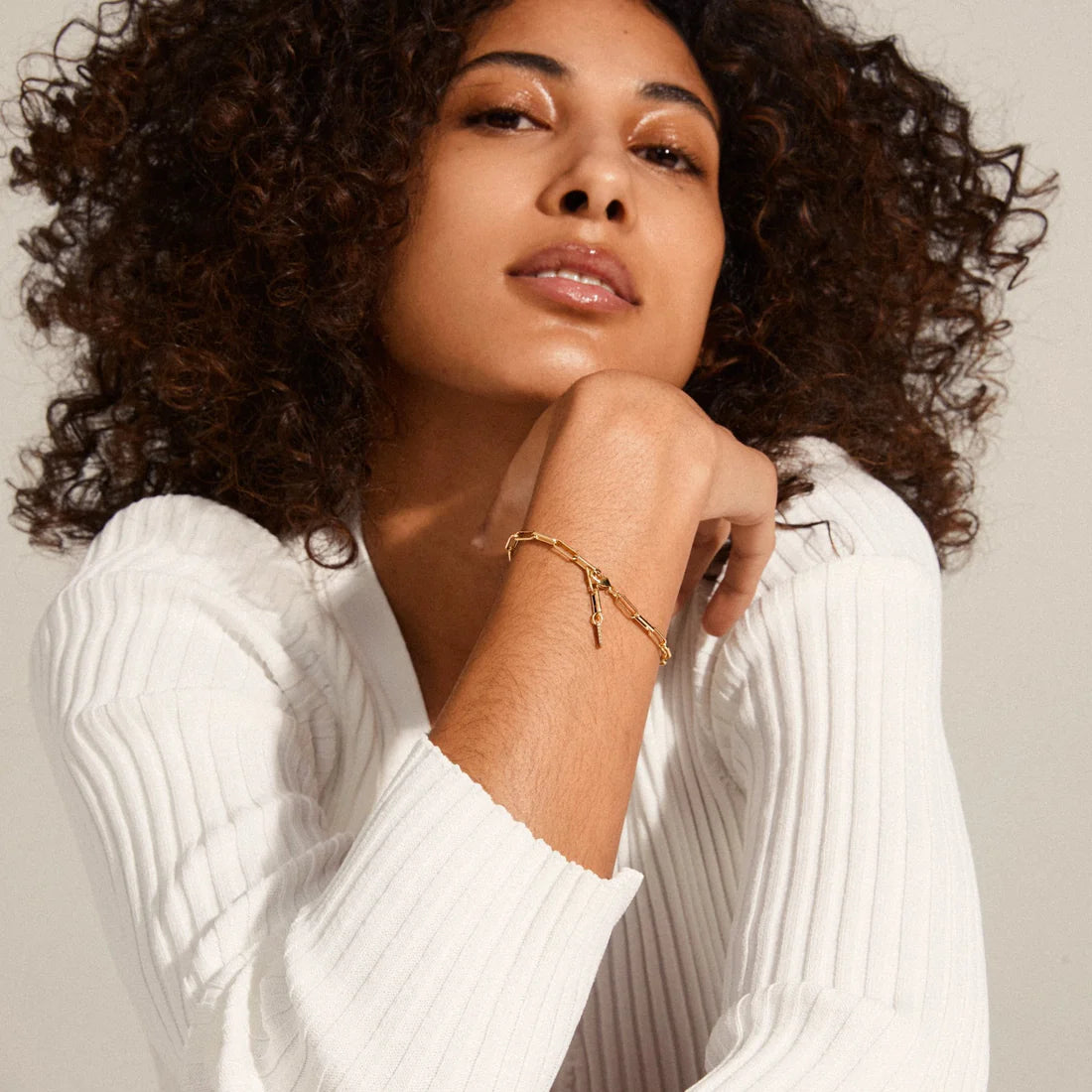 Ronja Recycled Paperclip Chain Bracelet