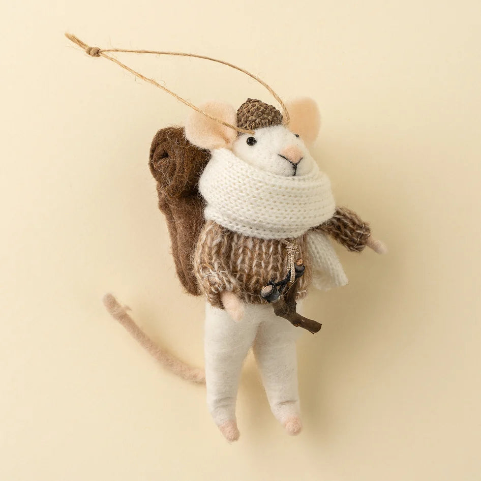 Holiday Felted Mouse Ornaments