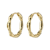 Eddy Recycled Organic Shaped Medium Hoops 18mm
