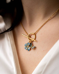 Fable England - Forget Me Not Charm Toggle Necklace