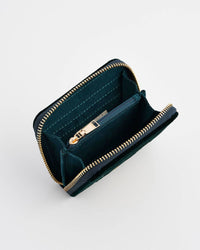 Fable England - Fawn Embroidered Green Small Purse