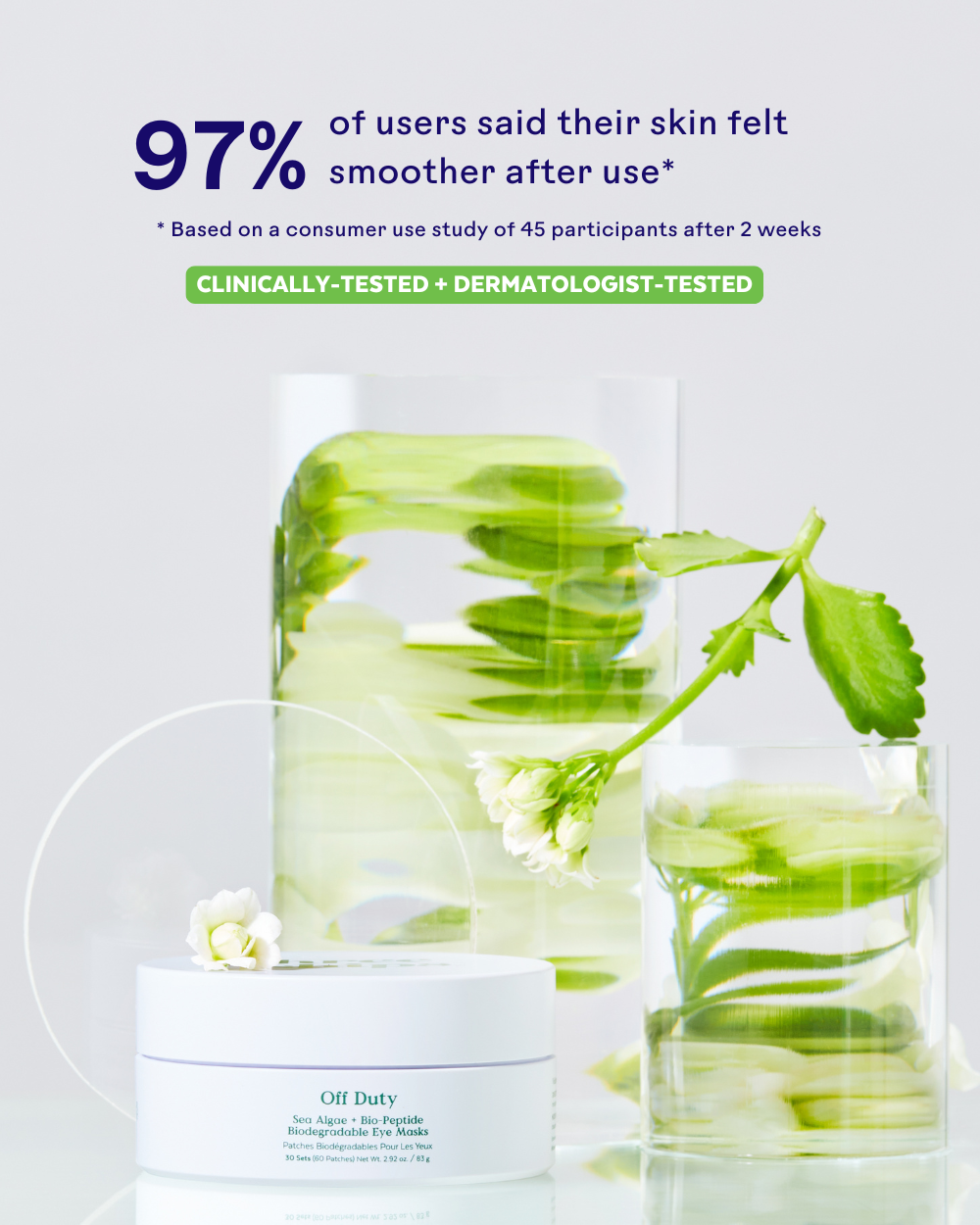 Three Ships - OffDuty™Sea Algae + Bio-Peptide Smoothing Biodegradable Eye Masks