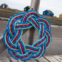 All For Knot Rope Weaving Inc - Signature Series - Lobster Tale Wreath