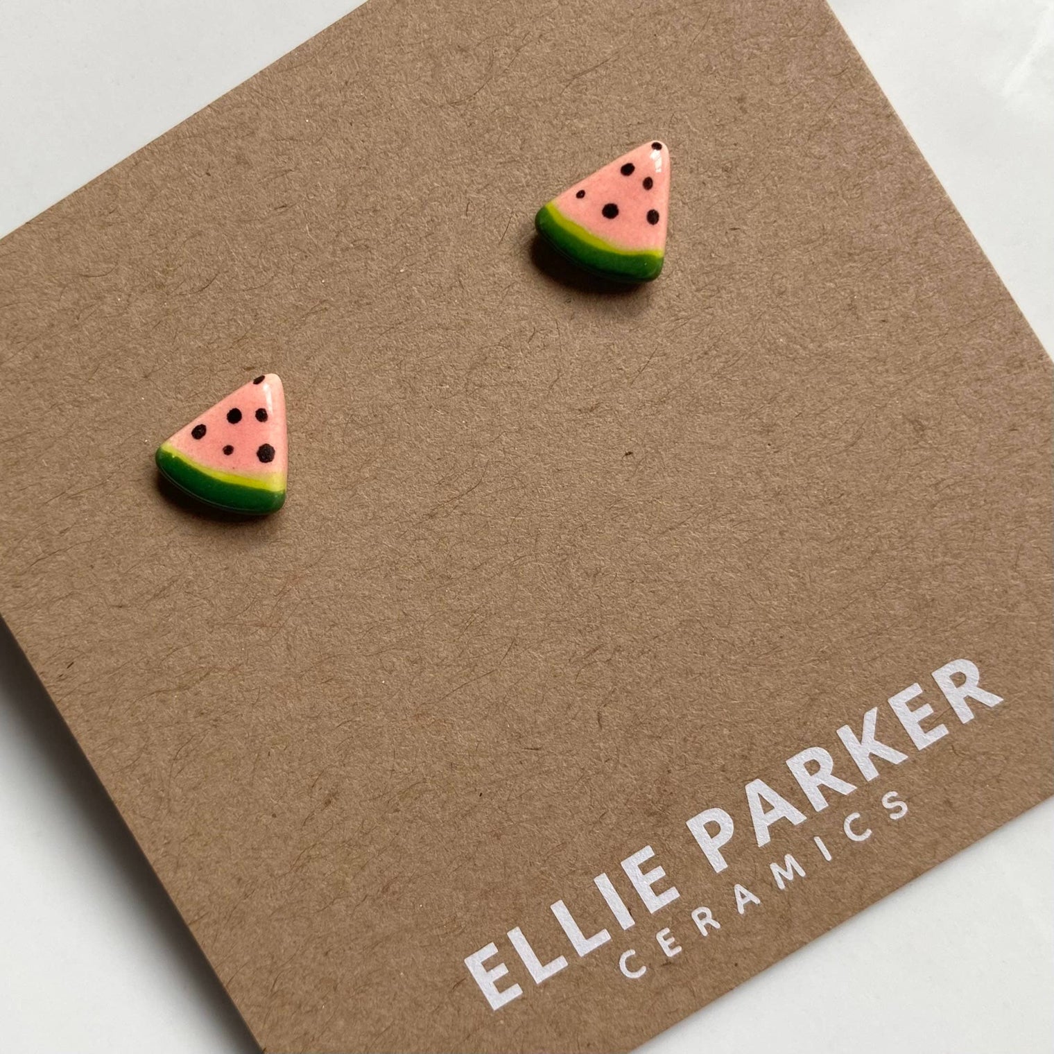 Ellie Parker Ceramics - Watermelon Earring Ceramic Stud