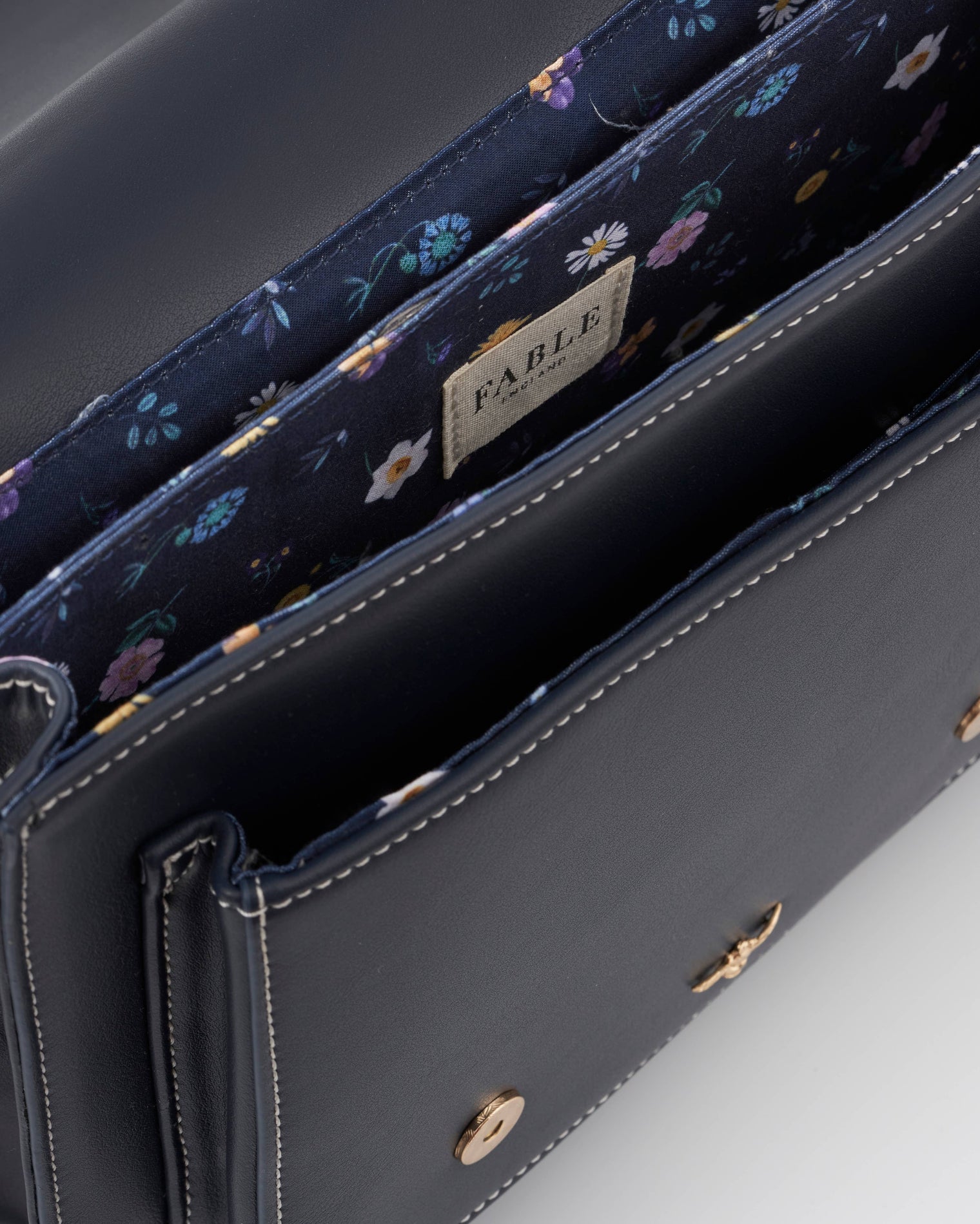 Fable England - Running Bunny Navy Satchel